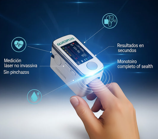 Black Friday – Medidor Inteligente GLUCOPLUS 3 en 1 (Glucosa, Pulso, Presión) -70% descuento + envío gratis