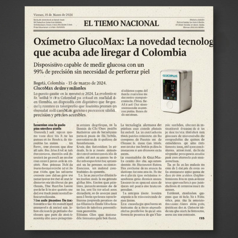 Black Friday – Medidor Inteligente GLUCOPLUS 3 en 1 (Glucosa, Pulso, Presión) -70% descuento + envío gratis