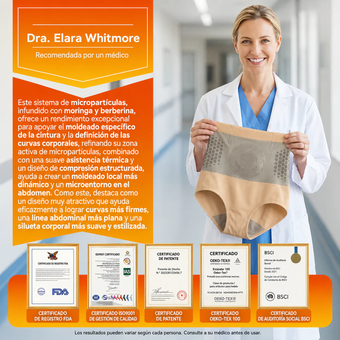 Distribuidor Oficial - Short Moldeador Térmico 4 en 1 Con micropartículas de moringa y Berberina - OFERTA x 3